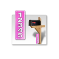 thumbnail image 1 of Curb-N-Sign Reflective 911 Address Sign for Mailbox, Single/Double Sided, Solid Aluminum, Custom and Pre-Drilled signs Horizontal/Vertical, 5 Year Warranty (Single Sided (Horizontal, Pink), 1 of 9