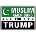 CurbNSign® Muslim Americans for Trump 2024 Yard Sign for Outside