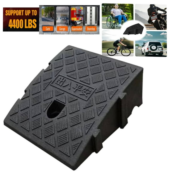 LEDMOMO Car Ramp Black Plastic Easy to Install with Enhanced Durability and Stability
