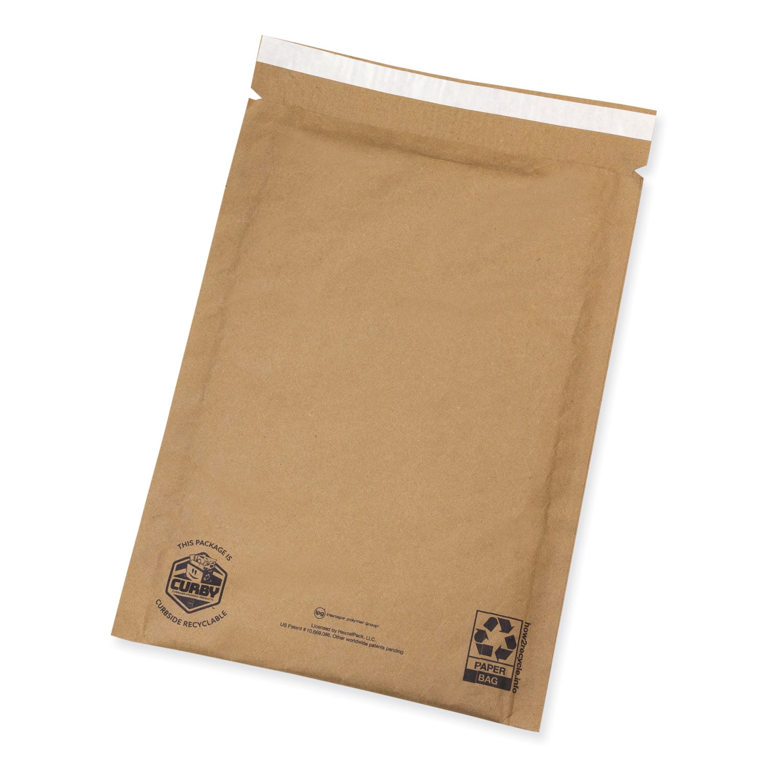 Curby Mailer Self-Sealing Recyclable Mailer, Paper Padding, Self-Adhesive, #5, 11.38 x 15.5, 30/Carton Curby Mailer Self-Sealing Recyclable Mailer, Paper Padding, Self-Adhesive, #5, 11.38 x 15.5, 30/Carton