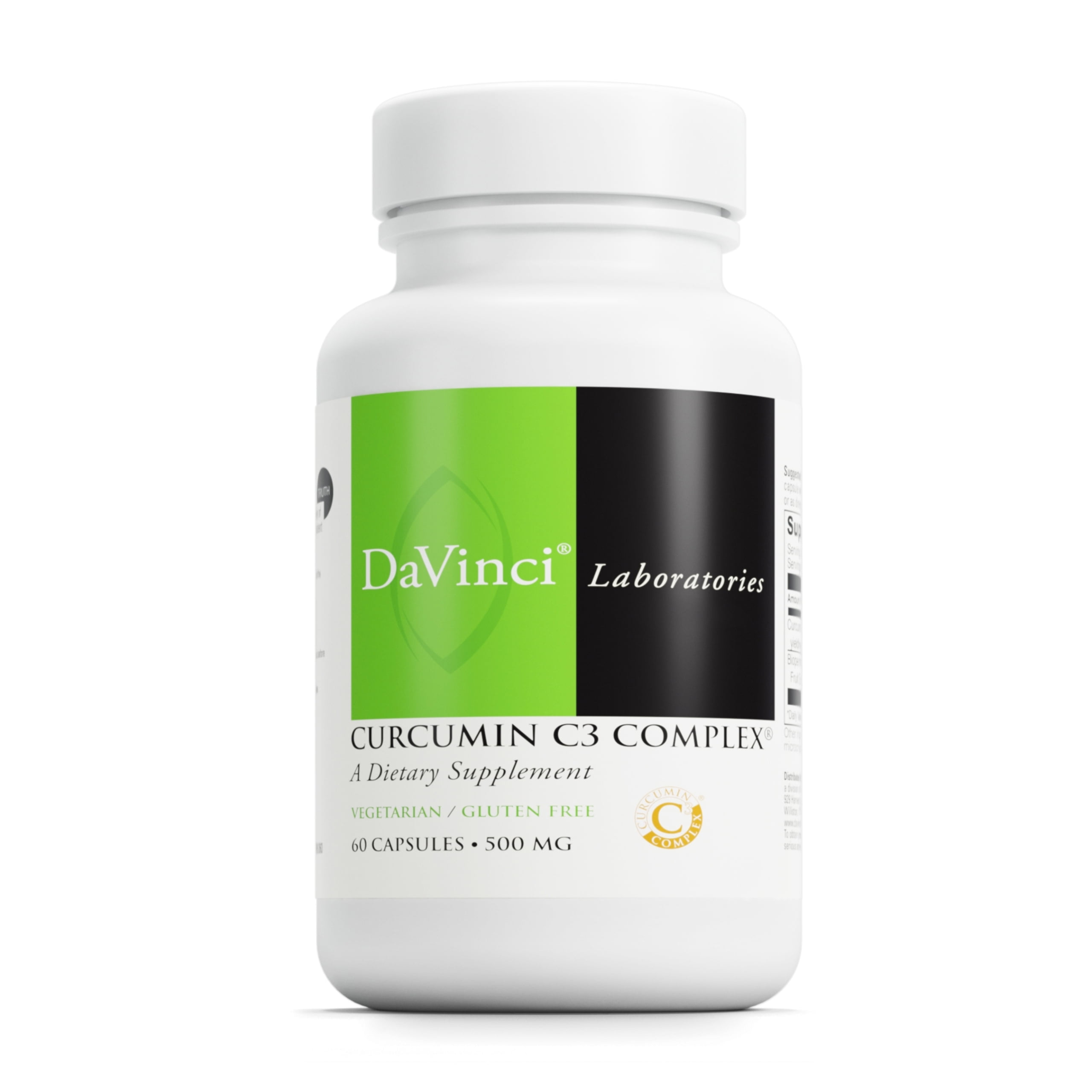 DaVinci Labs Curcumin C3 Complex - Support Gallbladder and Liver Health* - 60 Vegetarian Capsules