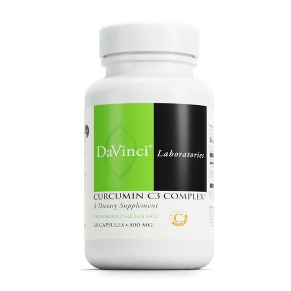 DaVinci Labs Curcumin C3 Complex - Support Gallbladder and Liver Health* - 60 Vegetarian Capsules
