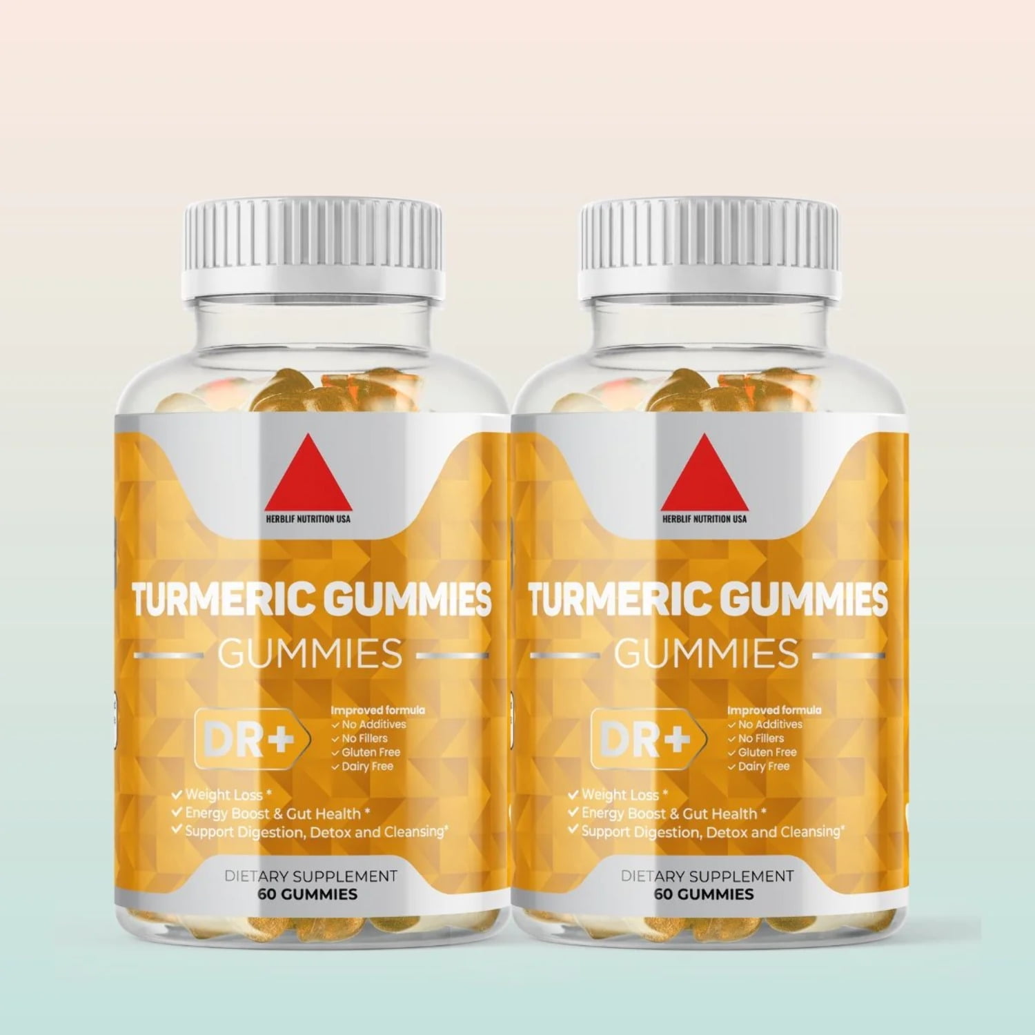 Curcumin Turmeric Gummies BioPerine Black Pepper Turmeric Extract Joint