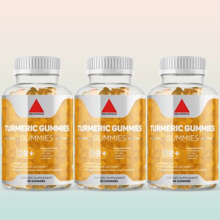 Curcumin Turmeric Gummies BioPerine Black Pepper Turmeric Extract Joint Support | 3-Pack