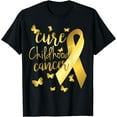 thumbnail image 1 of Cure Childhood Cancer T-Shirt with Gold Ribbon, 1 of 4