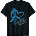 thumbnail image 1 of Cure- Colon Cancer Awareness Dark Blue Women's Plus Size T Shirt Black 2XL, 1 of 5