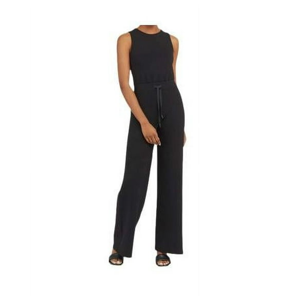 Cure Flare Leg Jumpsuits for Women Loose Sleeveless Belted Wide Leg Pant Romper Jumpsuits