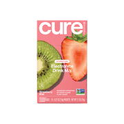 Cure Hydration Flavored Coconut Water Electrolyte Drink Mix, 10 Count, Strawberry Kiwi, FSA and HSA eligible