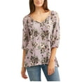thumbnail image 1 of Cure Women's Cold Shoulder Tie Front Pri, 1 of 2