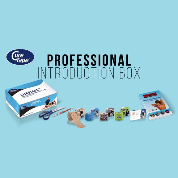 CureTape Professional Kinesiology Introduction Box: 7 item box (Assorted Colors)