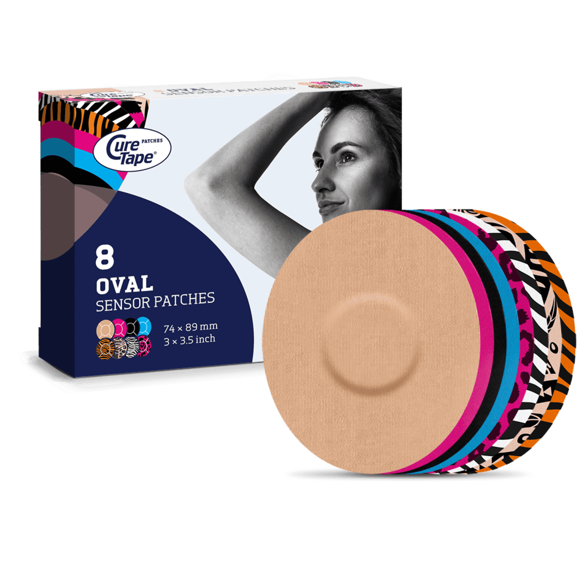 CureTape Sensor Patches Multi-Pack: 8-pack (Assorted Colors) - Walmart.com