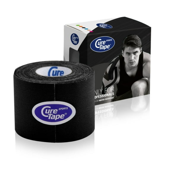 CureTape Sports Kinesiology Tape: 2 in. x 16.5 ft. (Black)