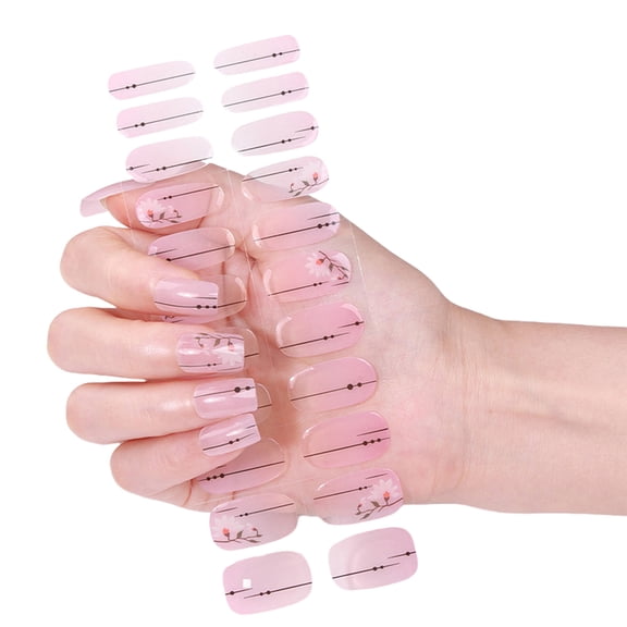 Cured Gels Nails Strips French Styles Gels Nails Stickers Nails Polish Strips Gels Nails Wrap Nails Art Sticke