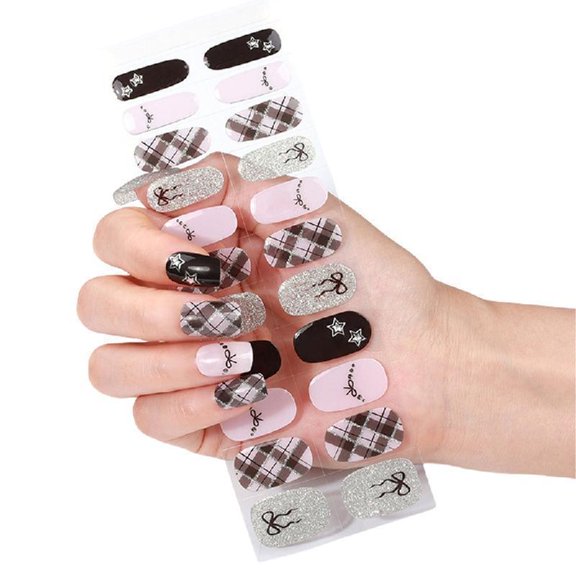 Cured Nails Polish Stickers Bronzing Nails Polish Wraps French Styles Gels Nails Stickers Gels Nails Strips