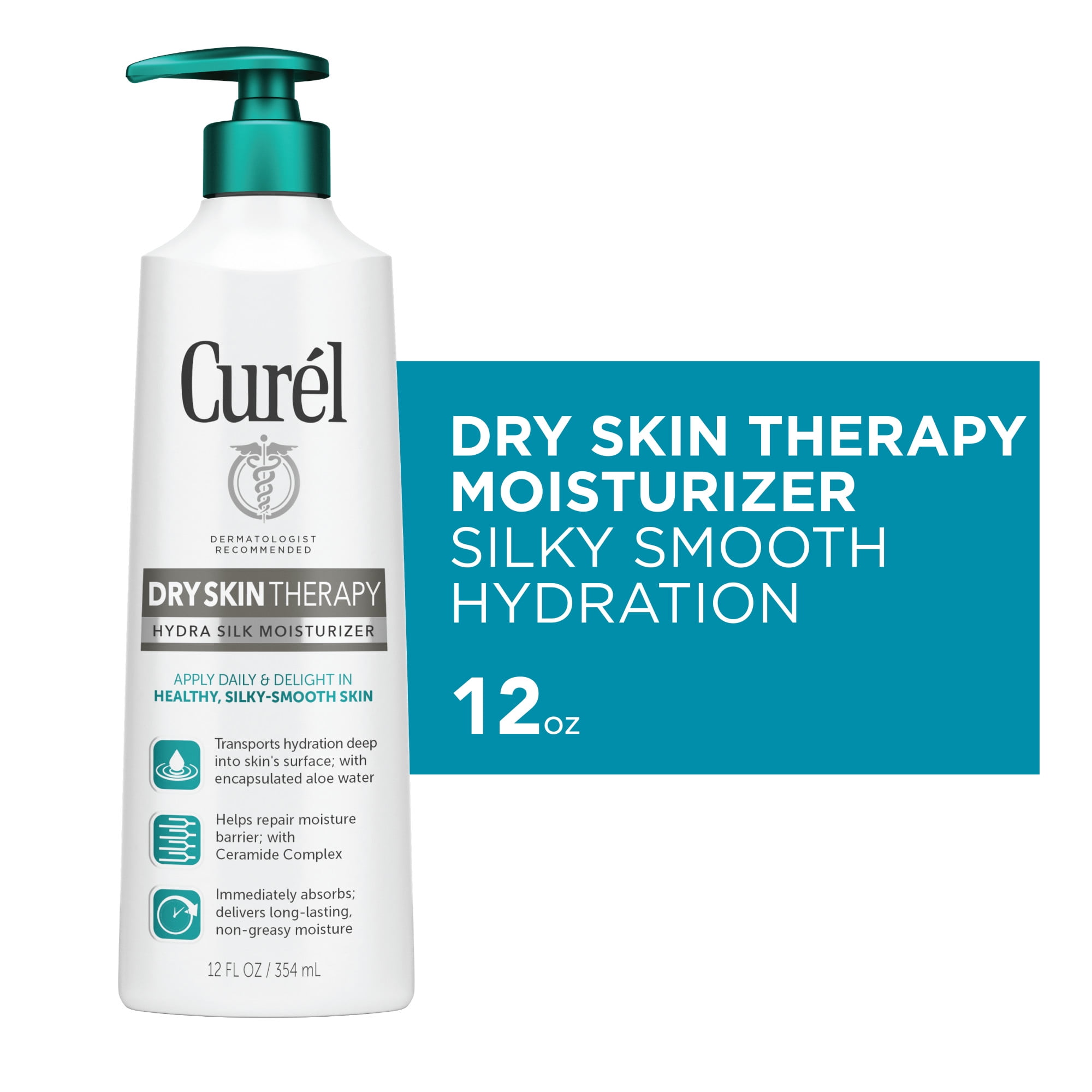Curel Extra Dry Skin Therapy Hydra Silk Moisturizer Lotion, 12 fl oz