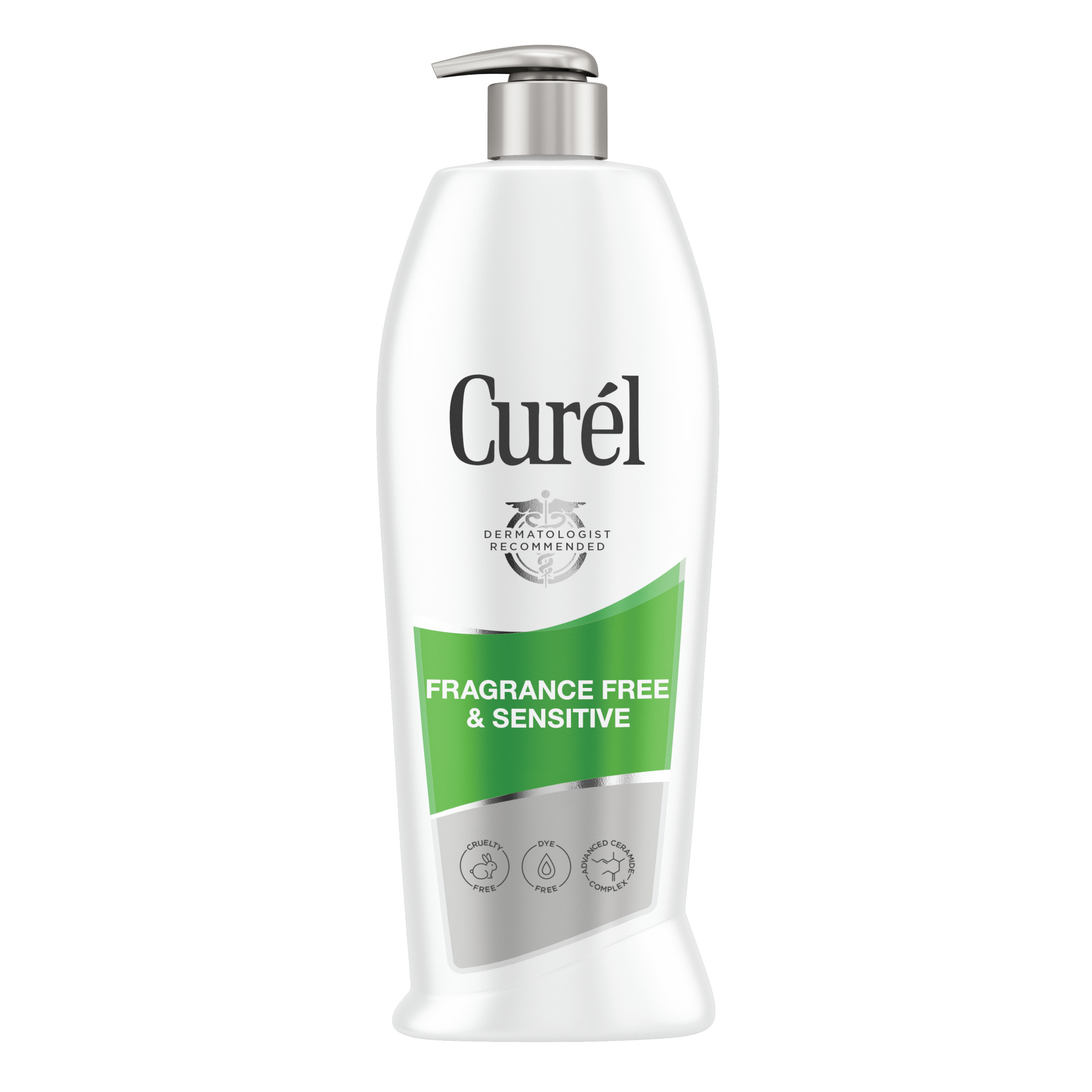 Curel Fragrance Free & Sensitive Lotion, Sensitive Skin Lotion for Dry Skin, Dermatologist Recommended, 20 Oz - image 1 of 9