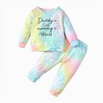 thumbnail image 1 of Curenmufel Girls 2 Piece Outfit Long Sleeve Crewneck Pullover and Elastic Waist Pants Set 4T 5T (Green,4-5 Years), 1 of 9