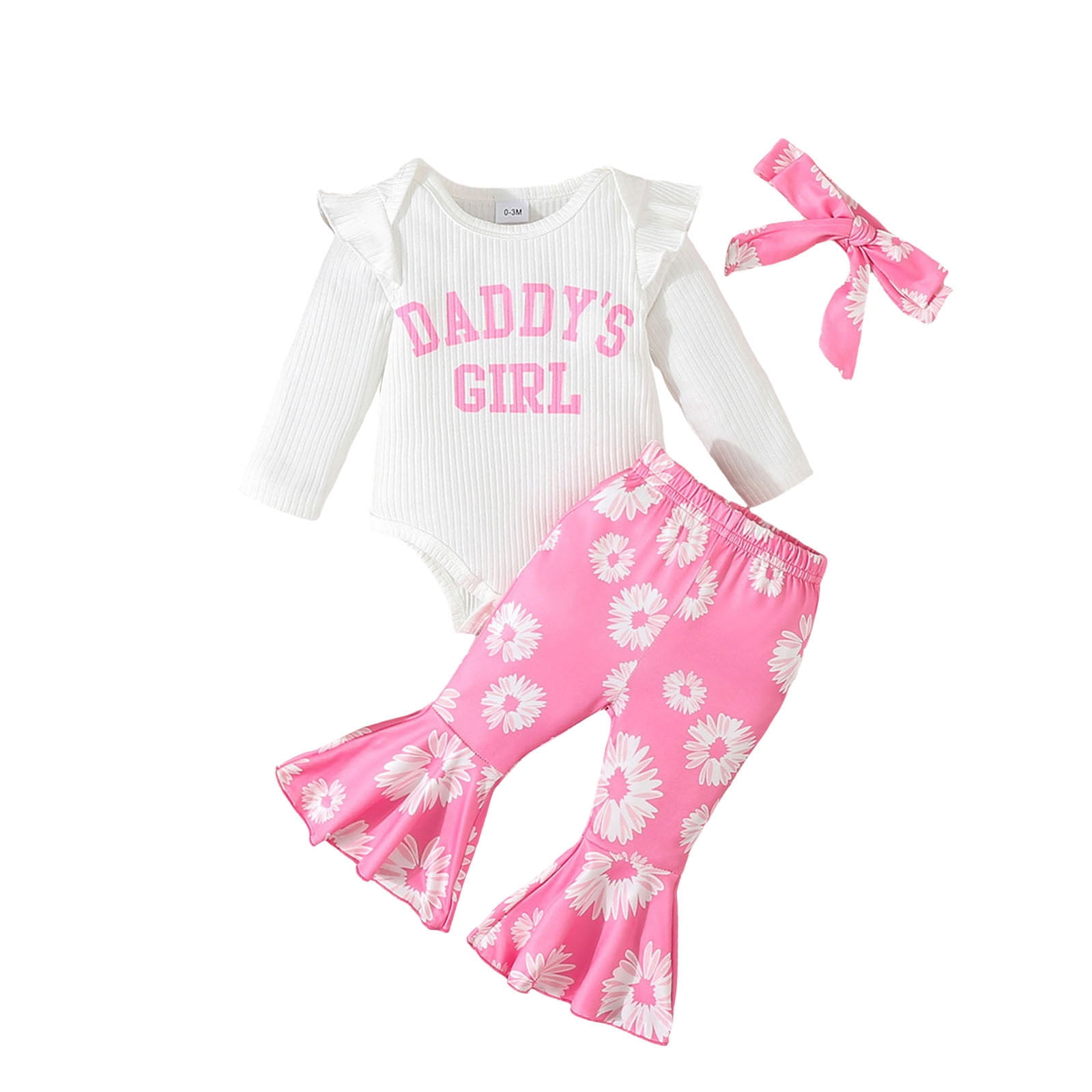 Curenmufel Newborn Girl Outfits Long Sleeve Newborn Baby Girl Clothes ...