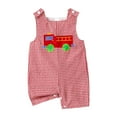 thumbnail image 1 of Curenmufel Romper Boys for Summer Baby Boy Romper Sleeveless Jumpsuit One Piece Outfit Overall Summer Clothes 0 3 6 9 12 18 24 Months 2T 3T 4T (Red,Size 18-24 Months), 1 of 8