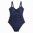 thumbnail image 1 of Curenmufel Swimsuits for Curvy Women Women's One Piece Swimsuit Scoop Neck Slimming Bathing Suit High Cut Cheeky Swimwear, 1 of 8