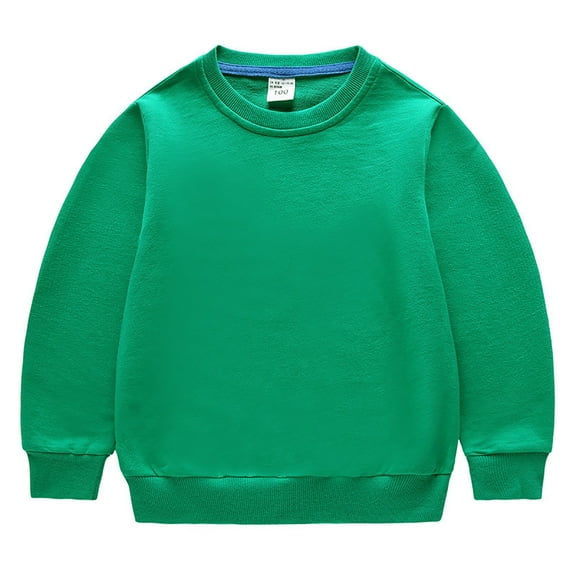 Curenmufel Toddler Baby Girls Boys Crewneck Sweatshirt Long Sleeve Birthday Gift(Green,3-4 Years)