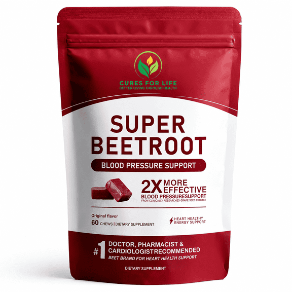 Cures for Life Beet Root Chewables — Blood Pressure Support 60 Soft Chews