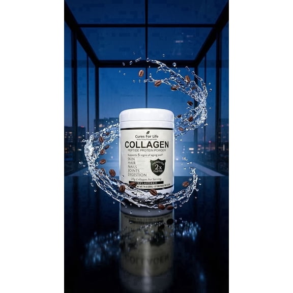 Cures For Life Collagen Peptides Powder Unflavored High Protein 1-Count 25 Servings