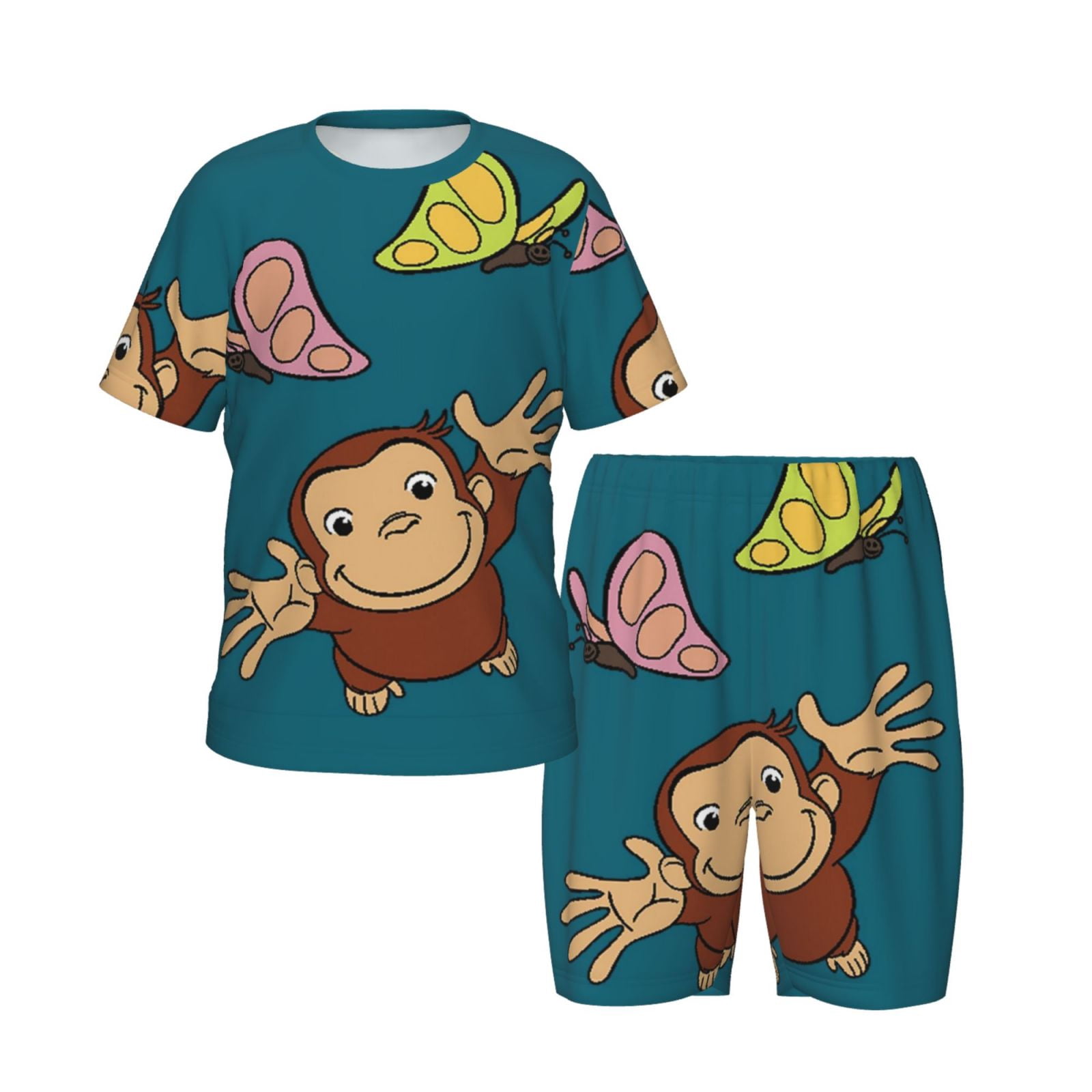 HUGO Girls Starmy Printed Short Set - Cute Matching Top & Shorts Outfit For Kids