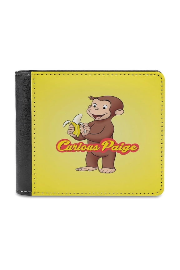 Curi0us Monkey Georgi PU Leather Wallet Fold Wallet Slim Cash Card Holder Bag for Men Women