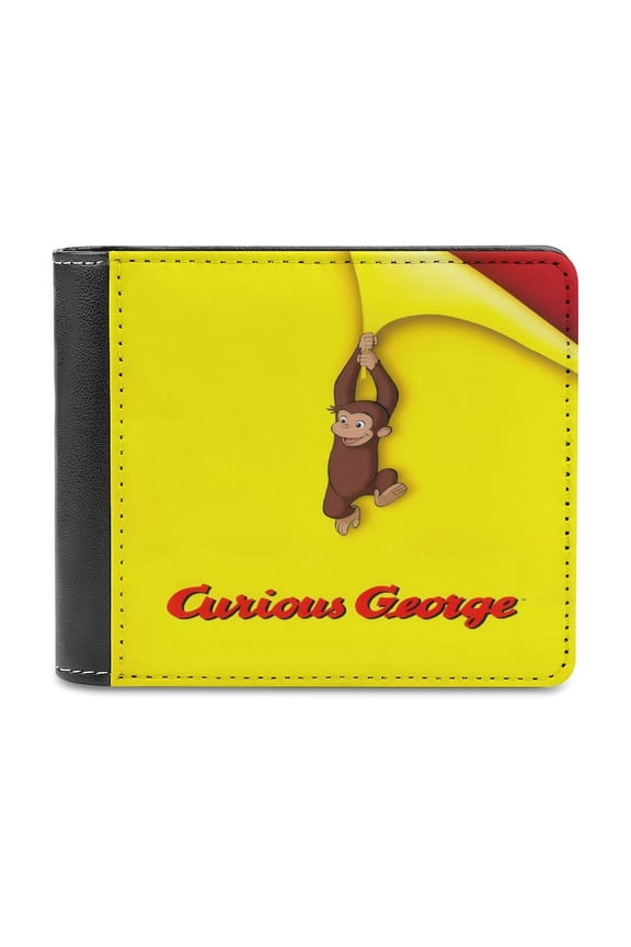 Curi0us Monkey Georgi PU Leather Wallet Fold Wallet Slim Cash Card Holder Bag for Men Women