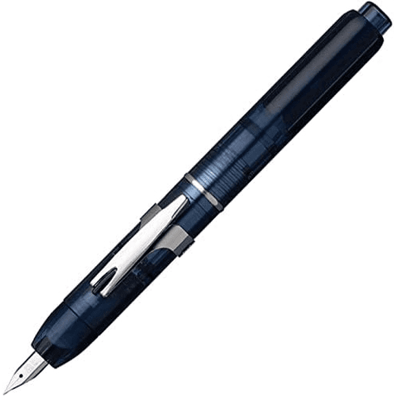 Curidas Retractable Fountain Pen Abyss Blue Extra Fine Point Knock Type Fountain Pen PKN-7000#50-EF 5.5 x 0.56 in$$Office