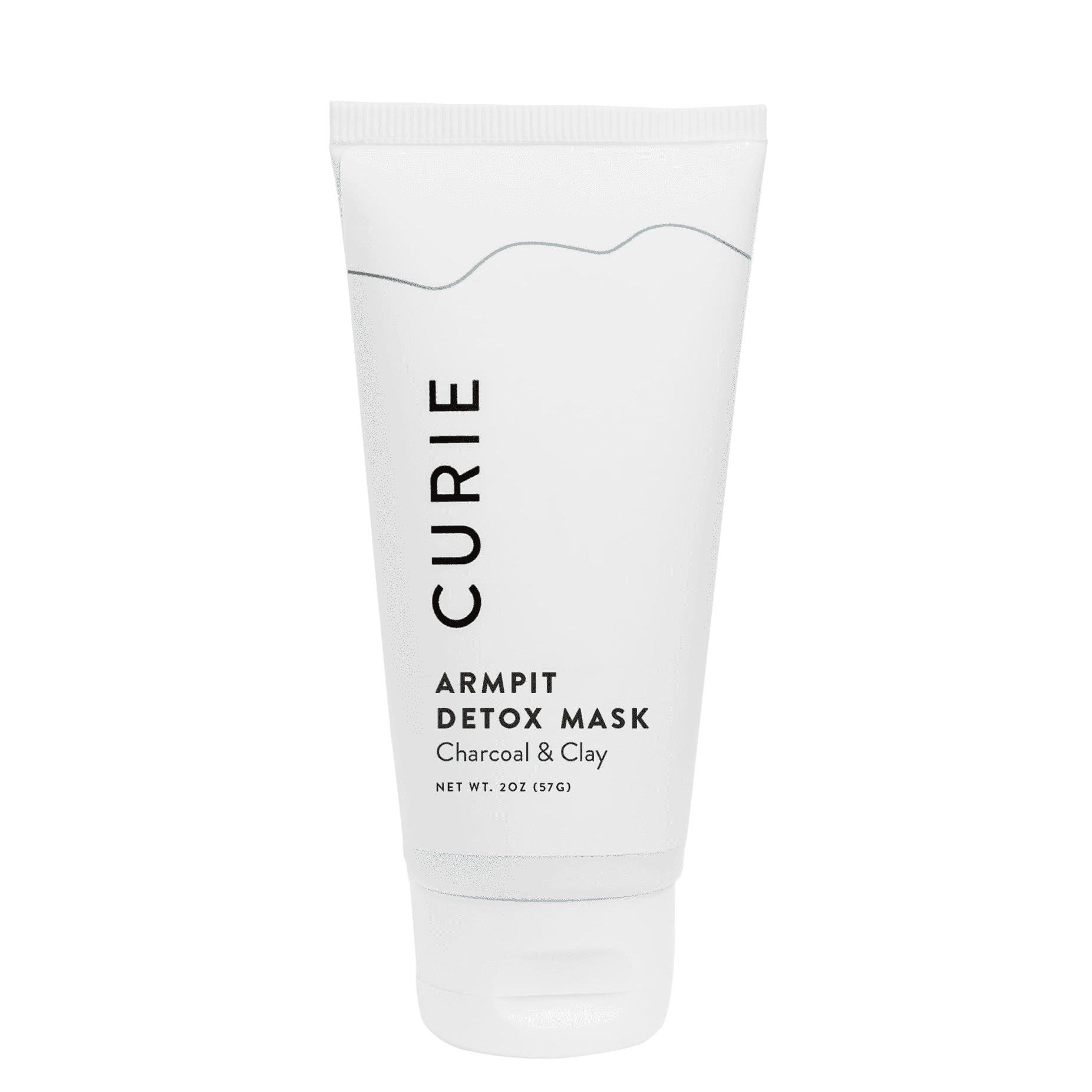 Curie Clay Armpit Detox Mask, Unscented, Washoff Purifying Mask for