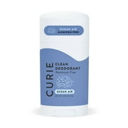 Curie Natural Deodorant Stick, Ocean Air, for Men and Women, Aluminum-Free, 2 oz