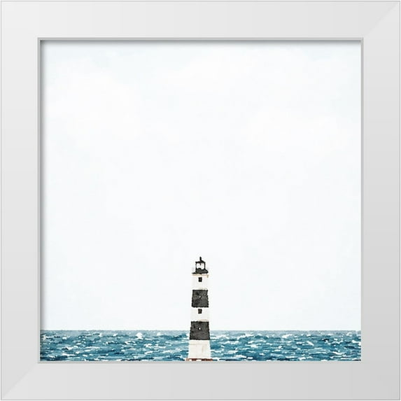 Curinga, Kim 12x12 White Modern Wood Framed Museum Art Print Titled - Lighthouse