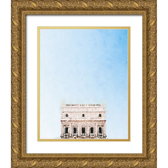 Curinga, Kim 15x18 Gold Ornate Wood Framed with Double Matting Museum Art Print Titled - Sky Apartment