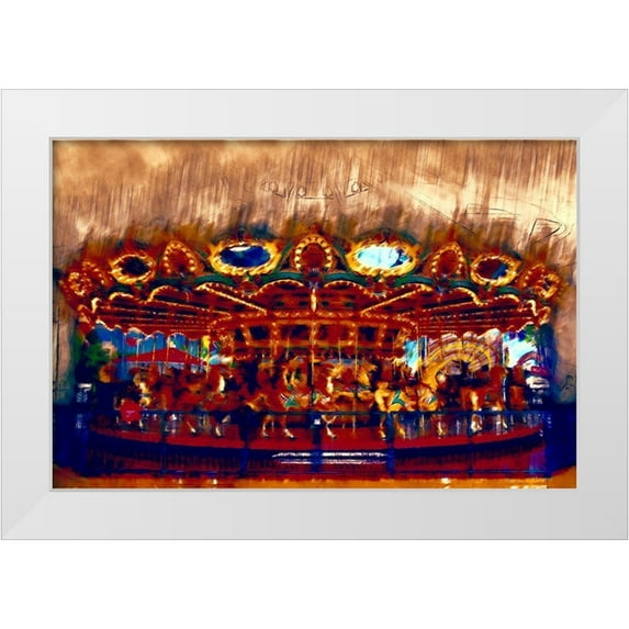 Curinga, Kim 18x13 White Modern Wood Framed Museum Art Print Titled - Wild Merry I