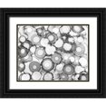 thumbnail image 1 of Curinga, Kim 18x15 Black Ornate Wood Framed with Double Matting Museum Art Print Titled - Black Circles, 1 of 4