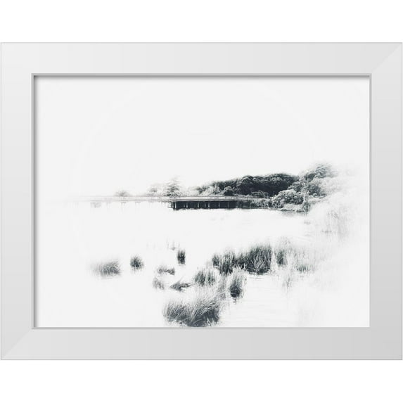 Curinga, Kim 18x15 White Modern Wood Framed Museum Art Print Titled - Bleached Marsh Grass