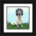 thumbnail image 1 of Curinga, Kim 20x20 Black Ornate Wood Framed with Double Matting Museum Art Print Titled - Happy Spaniel, 1 of 4