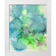 thumbnail image 1 of Curinga, Kim 20x24 White Modern Wood Framed Museum Art Print Titled - Turquoise Crystal, 1 of 4