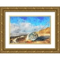 thumbnail image 1 of Curinga, Kim 24x17 Gold Ornate Wood Framed with Double Matting Museum Art Print Titled - Coastal Series #19, 1 of 4