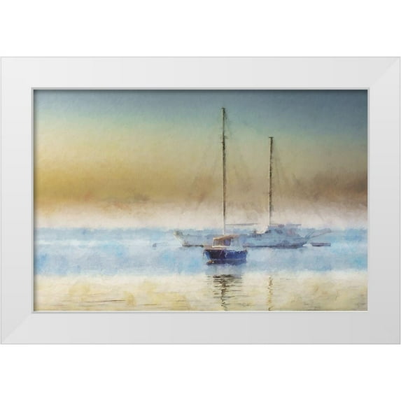 Curinga, Kim 24x17 White Modern Wood Framed Museum Art Print Titled - Coastal Series #7