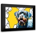 thumbnail image 1 of Curinga, Kim 24x20 Black Modern Framed Museum Art Print Titled - Pop Dog III, 1 of 5