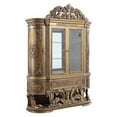 thumbnail image 1 of Curio with 2 Glass Doors and Hollow Carvings, Antique Gold, 1 of 5