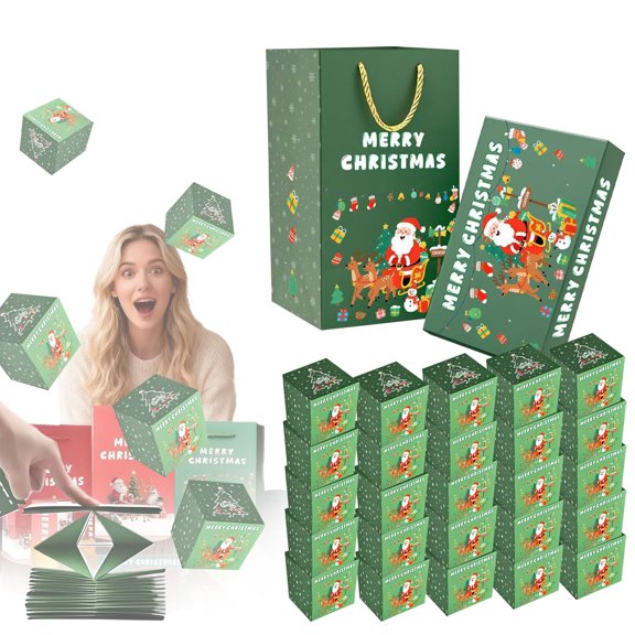 CurioCo Explosion Gift Box - DIY Surprise Folding Box for Birthday, Anniversary, Proposal & Christmas, Personalized Creative Gift Idea
