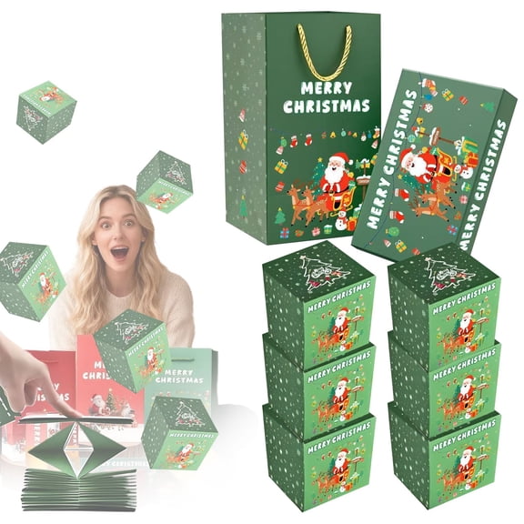 CurioCo Explosion Gift Box - DIY Surprise Folding Box for Birthday, Anniversary, Proposal & Christmas, Personalized Creative Gift Idea