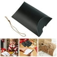 thumbnail image 1 of CurioCo Kraft Paper Pillow Boxes Small Gift Packaging 50 pack Foldable Candy Favor Boxes for Wedding, Birthday, Christmas & DIY Trinket Treat, 1 of 9