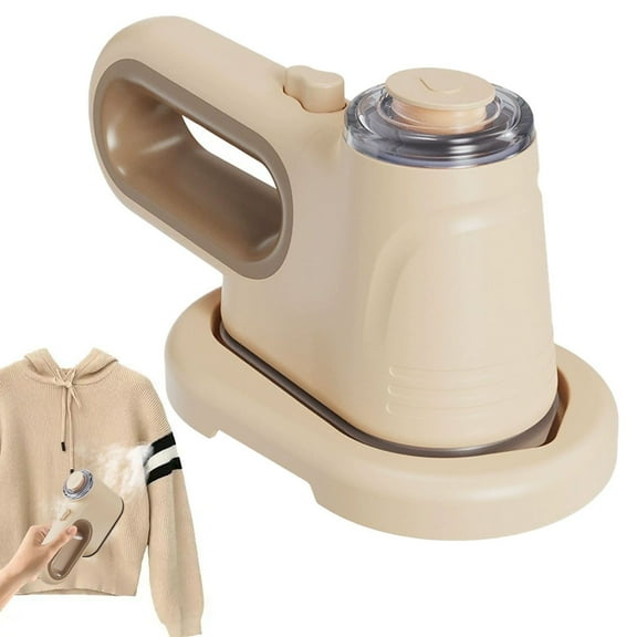 CurioCo Portable Handheld Clothes Steamer 500W Rapid Heating 3-Speed Wrinkle Remover Folding Handle Lightweight for Travel Home Curtains Upholstery 50ml Tank