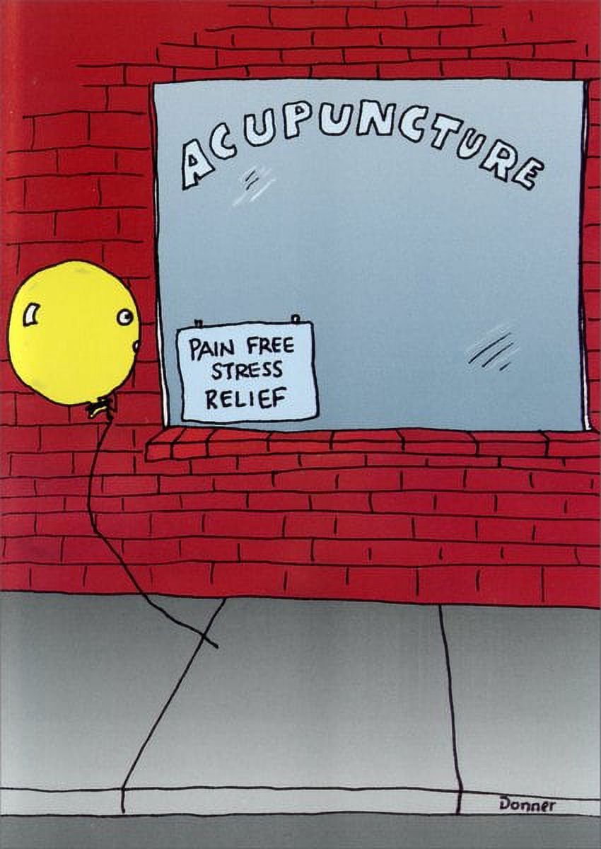 Curiosities Greeting Cards Acupuncture Funny / Humorous Friendship Card