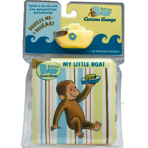 Curious Baby Curious George Curious Baby: My Little Bath Book & Toy Boat, (Paperback)